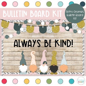 Retro Gnomies - Gnome - Back to School Bulletin Board