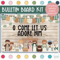 Silent Night Nativity Bulletin Board Kit: Christmas Church Decor (PDF ...