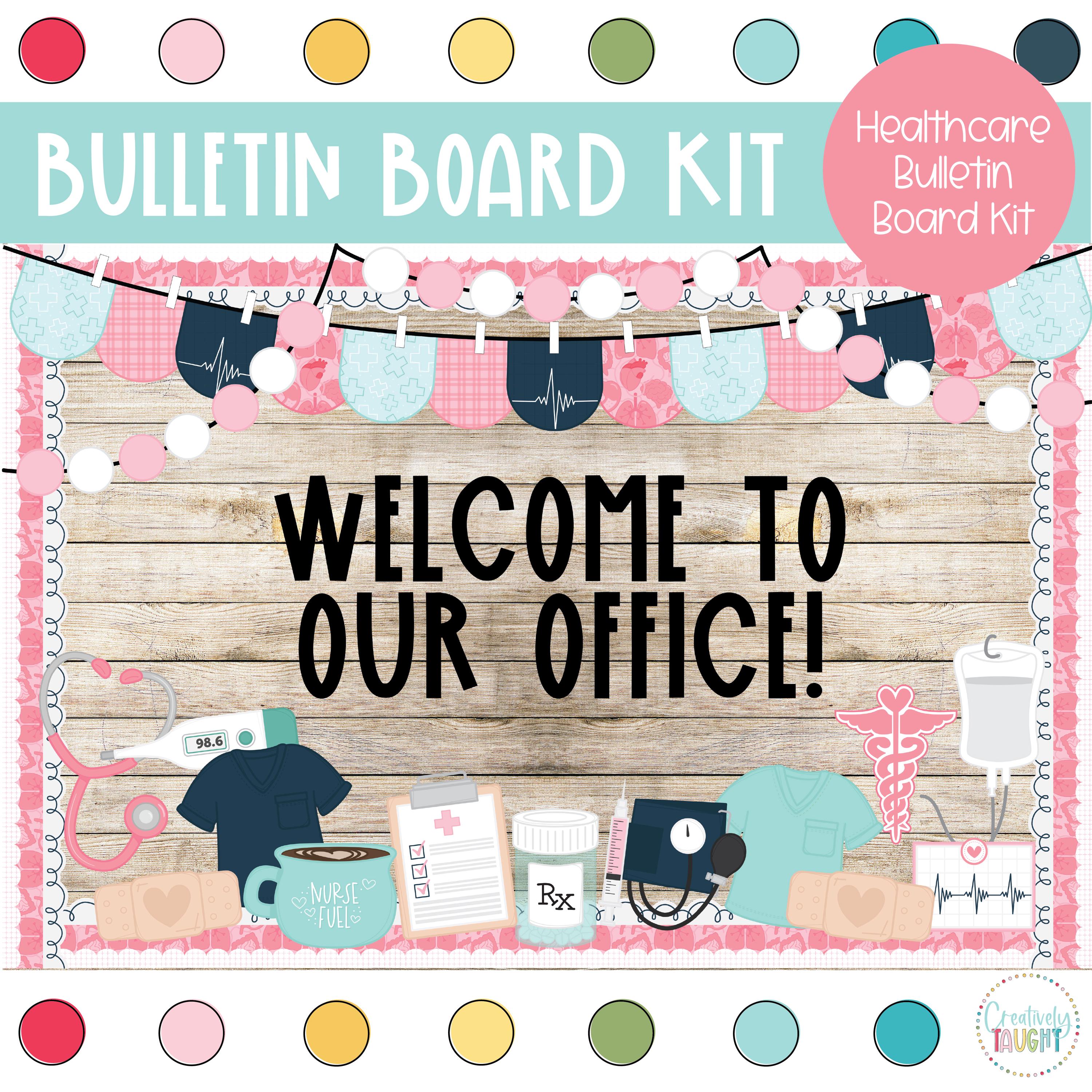 Healthcare Bulletin Board Kit: Nurse Office Decor (digital Download) - Etsy