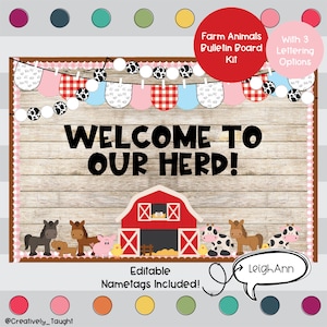 Farm Animals - Spring  - March & April Bulletin Board Kit