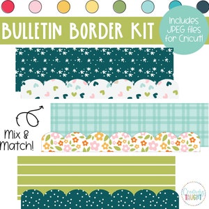 Spring  - Floral - April/May Bulletin Board Borders