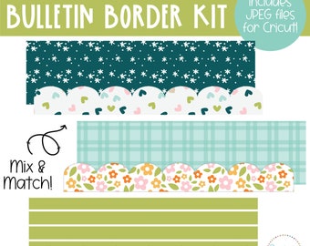 Spring  - Floral - April/May Bulletin Board Borders