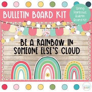 Spring Rainbows - March Bulletin Board Kit
