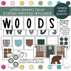 Happy Campers - Library Bulletin Board Kit - Etsy