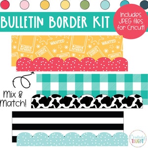 Cowboy Bulletin Board Borders