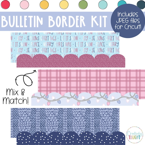 Winter - Winter Wonderland - January  Bulletin Board Borders