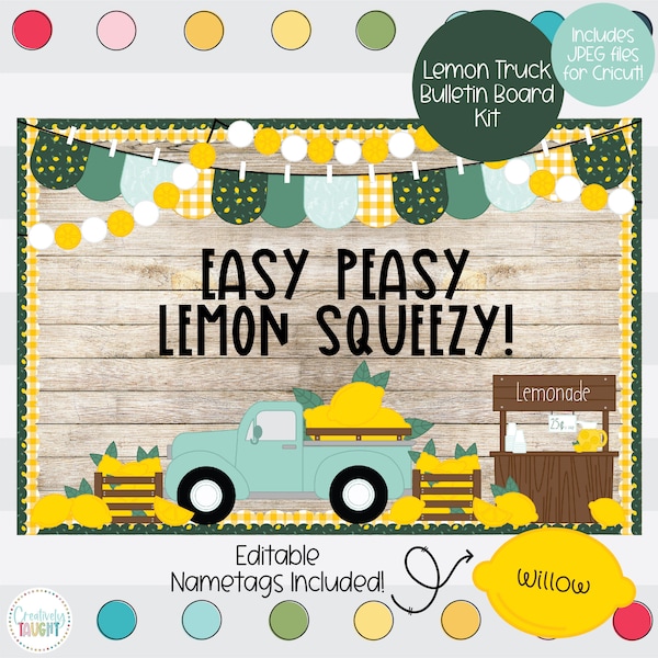 Lemon Truck - July and August Bulletin Board Kit