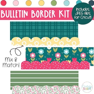 Spring Flowers - March Board Borders