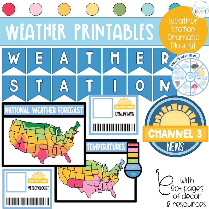 Weather Class Activity Weather Dramatic Play - Etsy