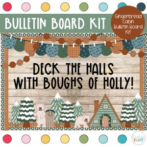 Gingerbread Cabin - Christmas - December Bulletin Board Kit