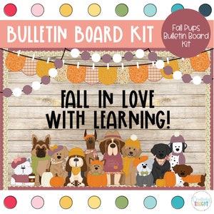 Fall Pups - Autumn - September Bulletin Board Kit
