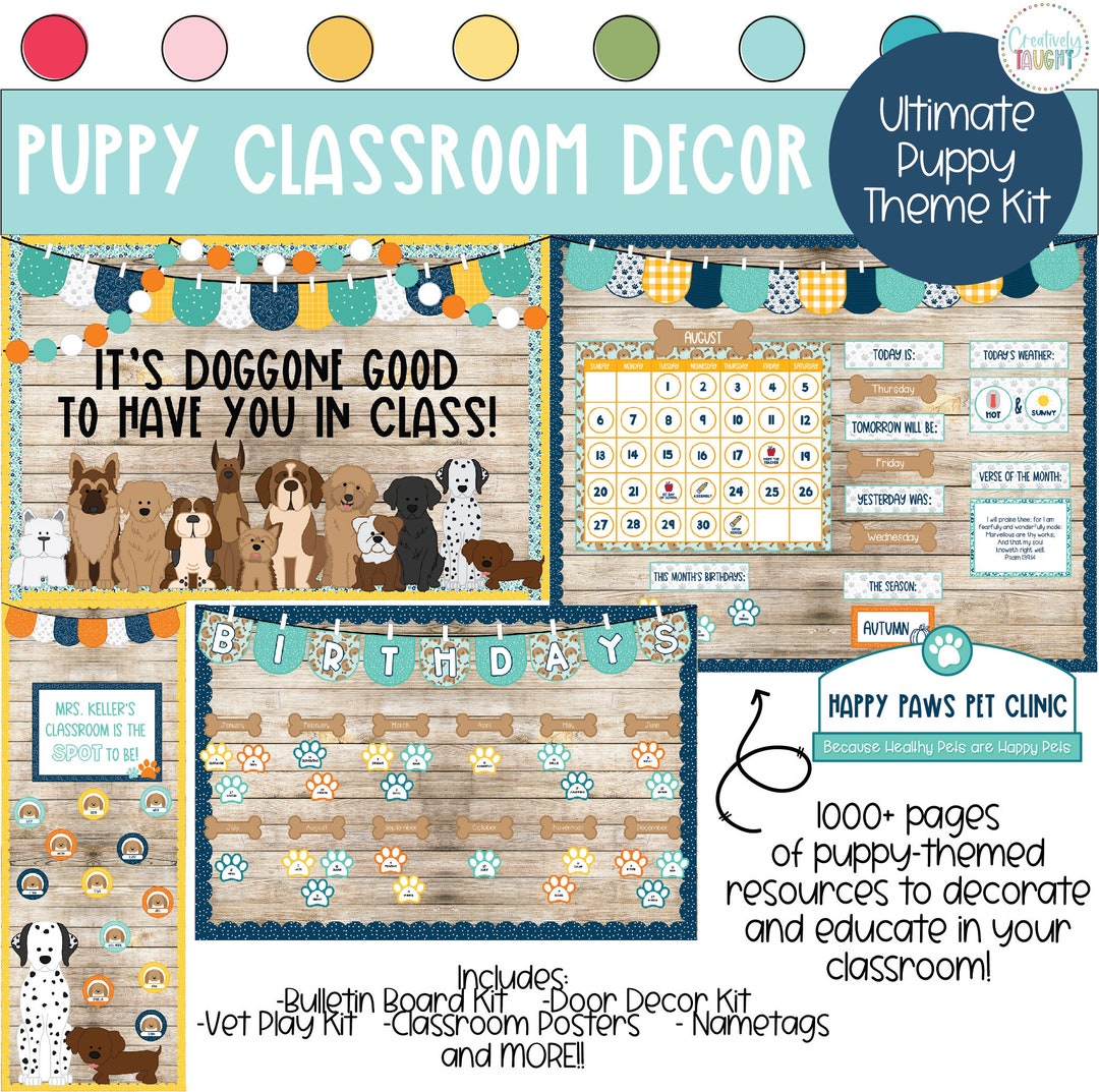 Puppy Classroom Kit Classroom Decor Theme Puppy Decor Theme for