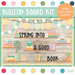 Frühling Bücherregale - Bibliothek Bulletin Board Kit