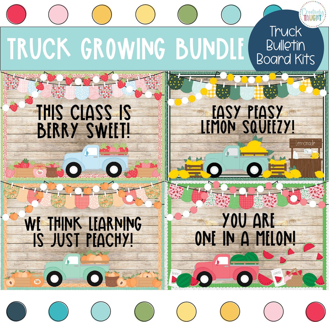Ultimate Truck Bulletin Board Bundle ALL HOLIDAY TRUCK Classroom Decor