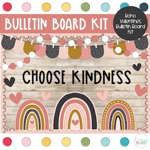 Kindness Matters- Boho Themed Bulletin Board Kit