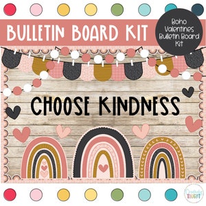 Kindness Matters- Boho Themed Bulletin Board Kit