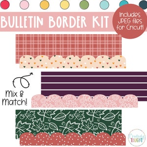 Fall Floral Bulletin Board Borders