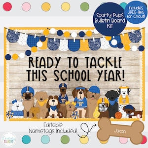 Sporty Pups - Game On - Puppy Bulletin Board Kit
