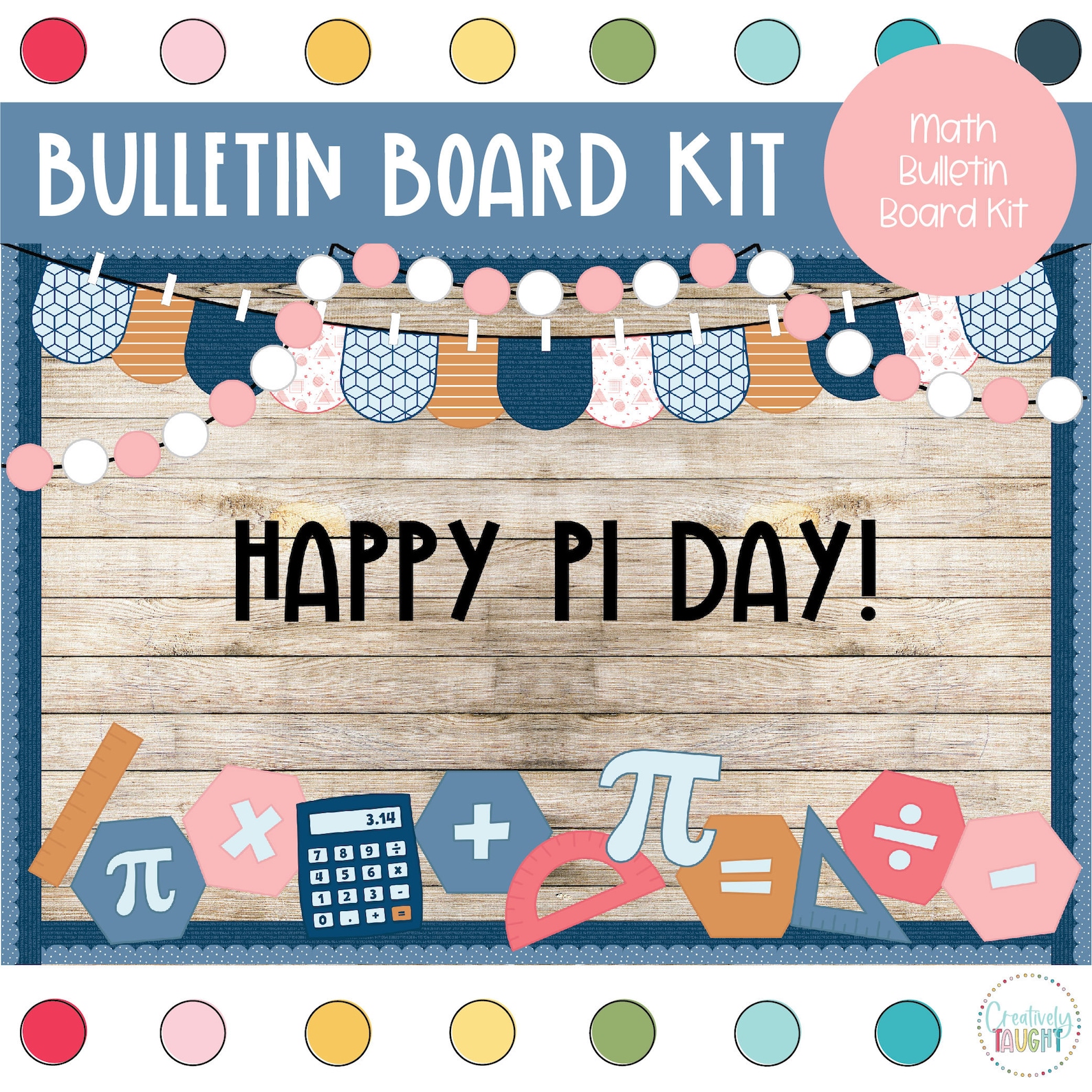 Math Classroom Decor - Pi Day - March Bulletin Board Kit - Etsy