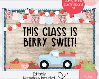 Berry Sweet Truck - Strawberry - Summer Bulletin Board Kit