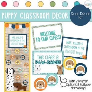 Puppy Door Decor Kit - Puppy Classroom Theme