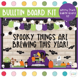 Witches Truck - Halloween - October Bulletin Board Kit