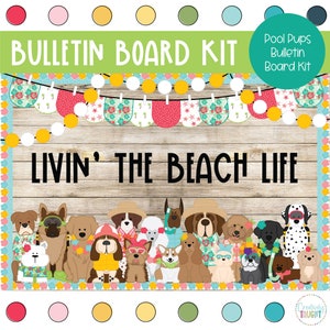 Pool Pups - Summer - June Bulletin Board Kit