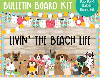 Pool Pups - Summer - June Bulletin Board Kit