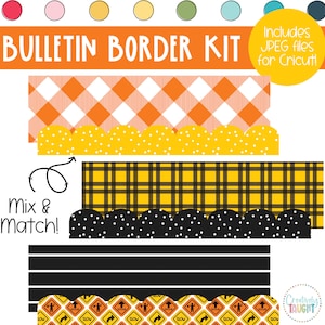 Construction Bulletin Board Borders