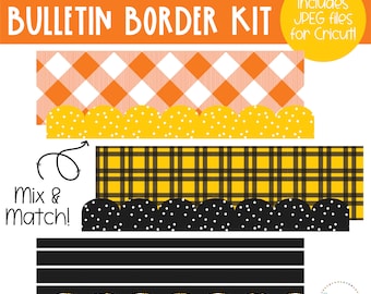 Construction Bulletin Board Borders