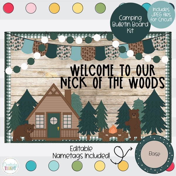 Happy Campers - Library  Bulletin Board Kit