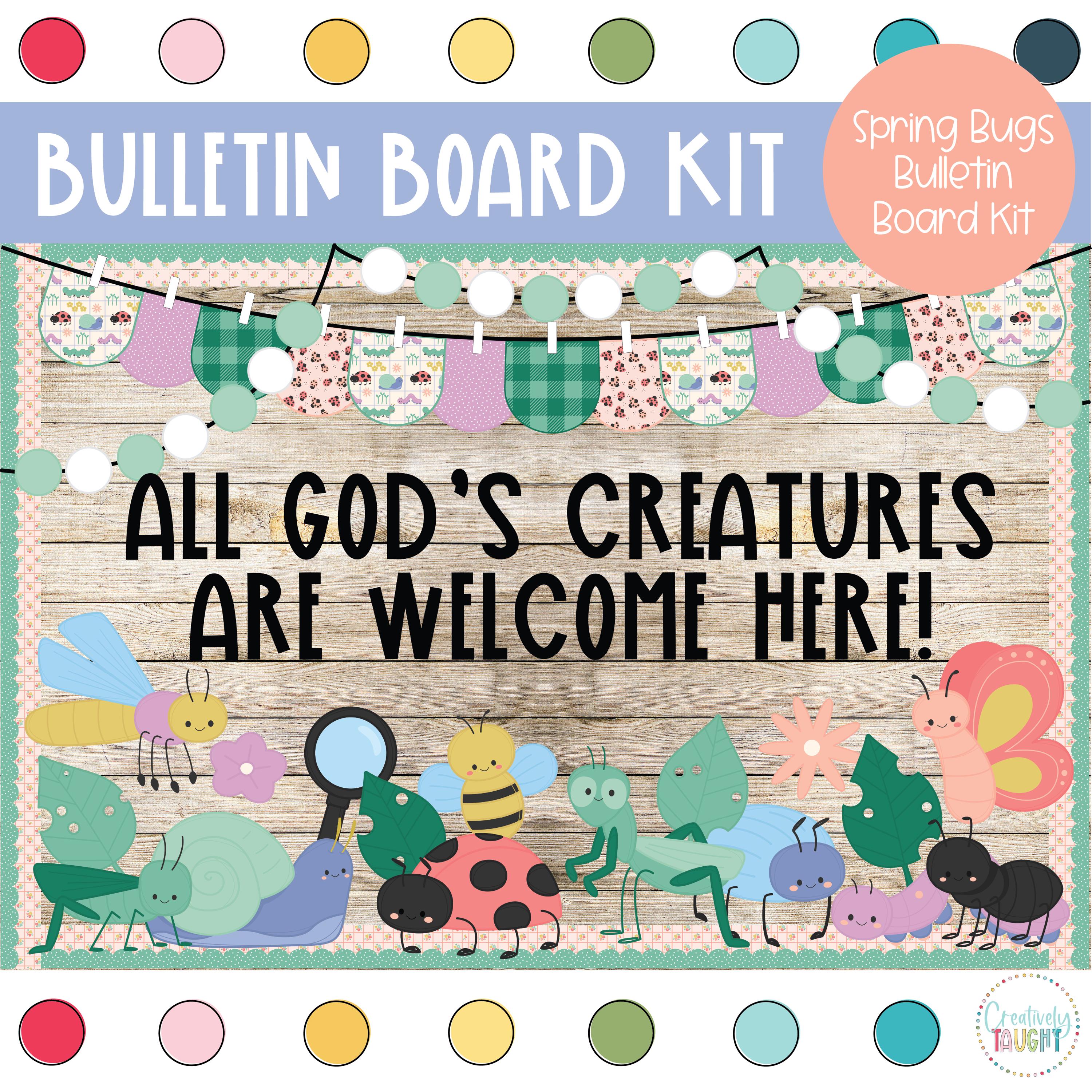 Spring Bugs Classroom Bulletin Board Kit (digital Download) - Etsy