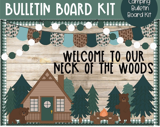Happy Campers - Library Bulletin Board Kit - Etsy Canada