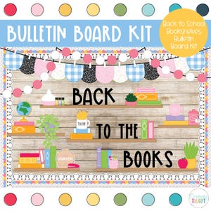 Back to School Bücherregale - Bibliothek Bulletin Board Kit