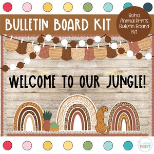 Boho Animal Print - Back to School Bulletin Board Kit