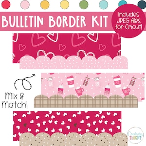 Latte Love- Kaffee - Valentines Bulletin Board Borders