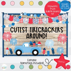 Fireworks- July 4th- Patriotic Bulletin Board- Summer Bulletin Board Kit