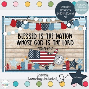 God Bless America - July 4 - June and July Bulletin Board Kit