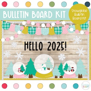 Winter Snowglobes - January - New Year - Winter Bulletin Board