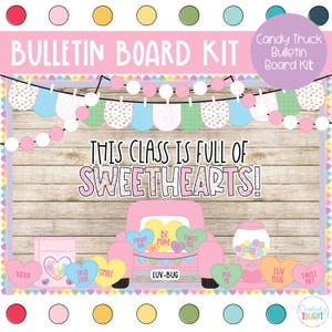 Candy Heart Truck- Valentines Bulletin Board Kit
