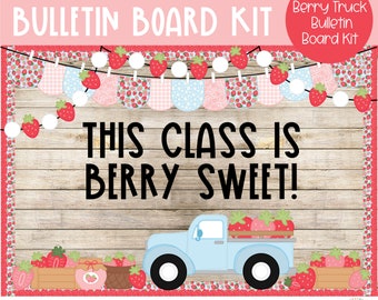 Berry Sweet Truck - Strawberry - Summer Bulletin Board Kit