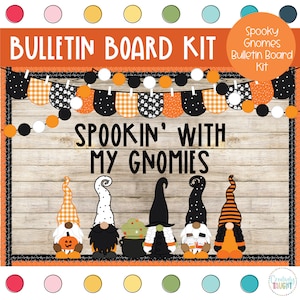 Halloween Gnomies - Fall - Halloween - Bulletin Board Kit