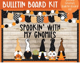 Halloween Gnomies - Fall - Halloween - Bulletin Board Kit