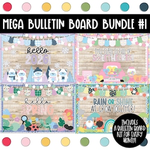 Mega Bulletin Board Bundle #1 - 12 Months of Bulletin Boards