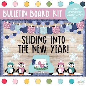 Winter Wonderland - Penguins - Winter - December & January Bulletin Board