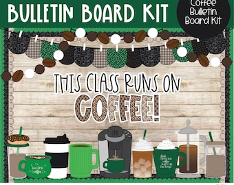 Kaffee Bulletin Board Kit: Back to School Deko (digitaler Download)