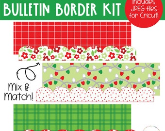 Holidays - Christmas - December Bulletin Board Borders