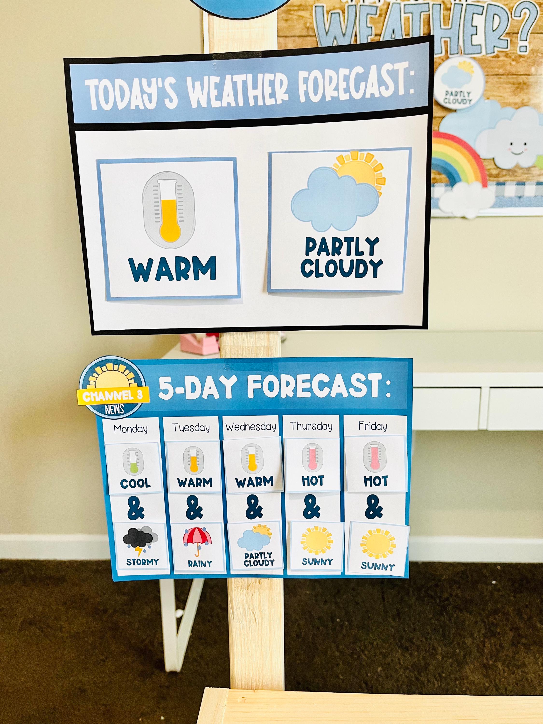 Weather Station Dramatic Play Kit: Classroom Printables (digital ...