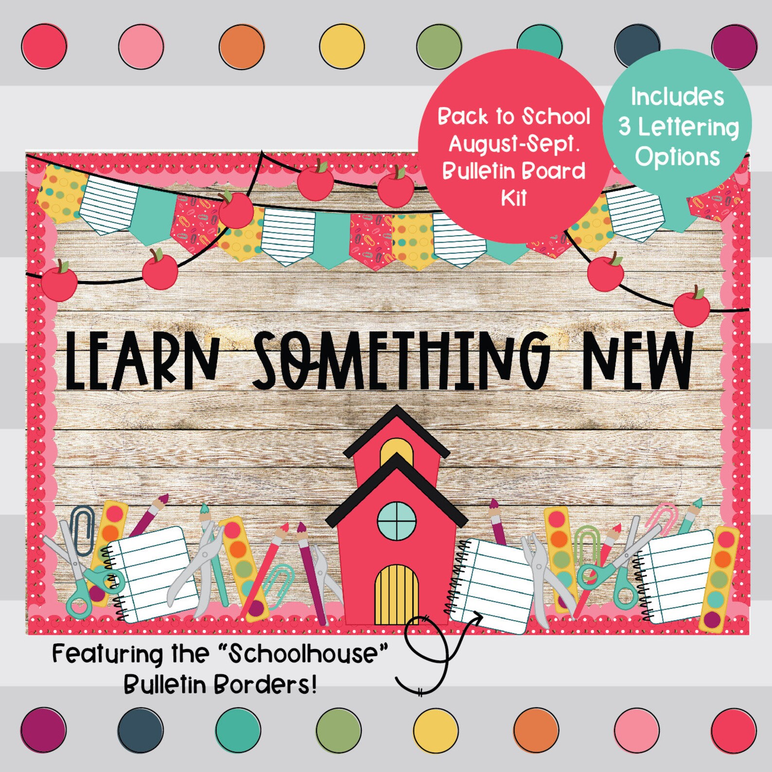 Back Back to School Fall Bulletin Board Kit Etsy