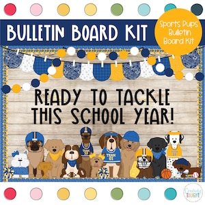Sporty Pups - Game On - Puppy Bulletin Board Kit